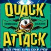 Ducks Football Frenzy Quack Attack Logo in PNG