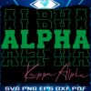 Echo in Pink Green Alpha Kappa Alpha SVG Design
