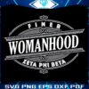 Elegant SVG of Zeta Phi Beta Sororitys Finer Womanhood