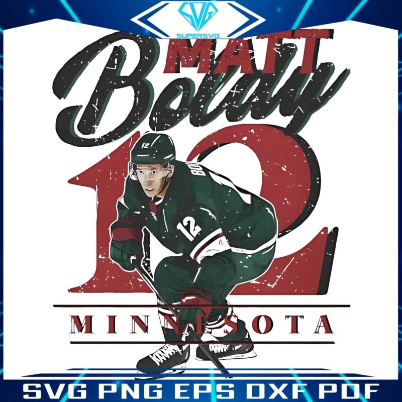 Experience Action with Minnesota Wilds Matt Boldy 12 SVG