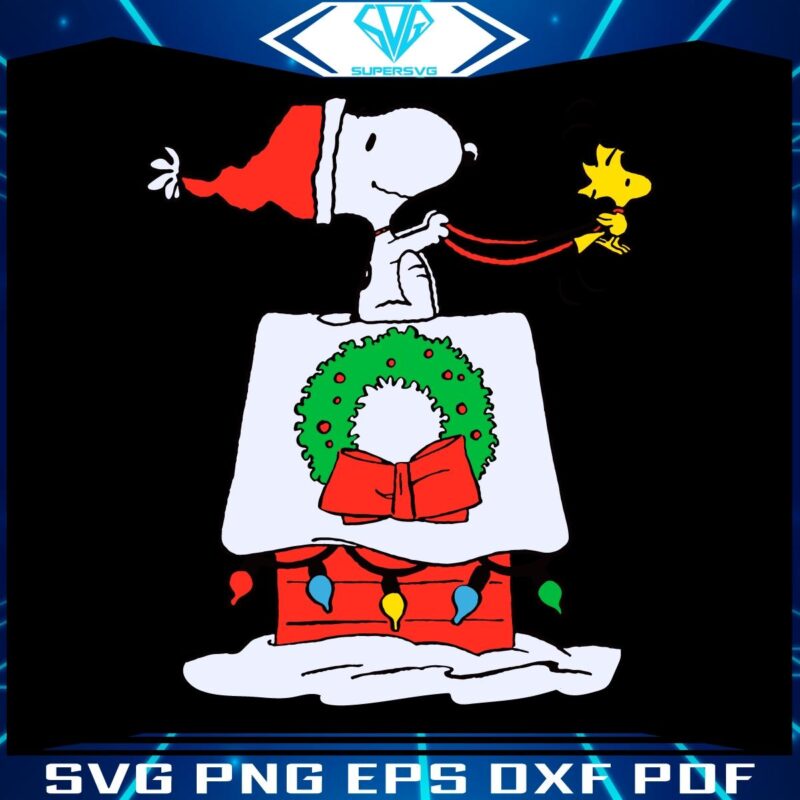 Experience Holiday Joy with Snoopy Woodstock SVG Christmas Edition