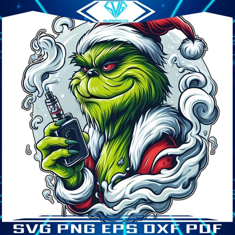 Funny Christmas Grinch Vaper PNG