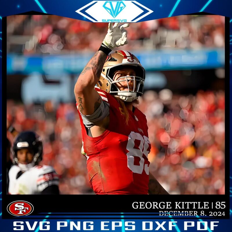 George Kittle 85 SF 49ers December 8 2024 PNG File