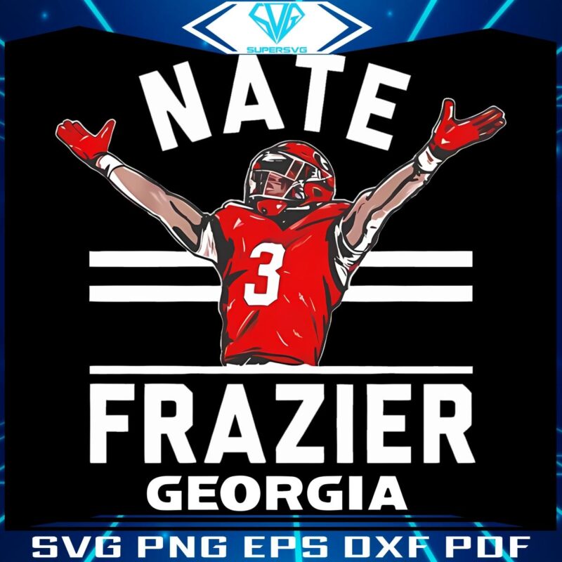 Georgia Bulldogs Nate Frazier Top 3 Footballers in PNG Format