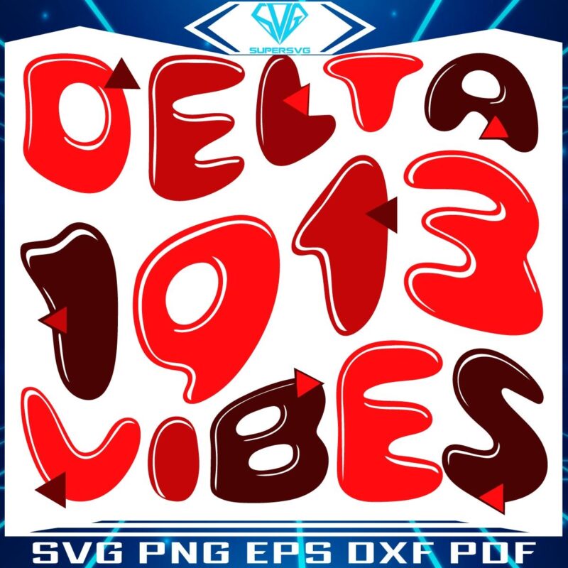 Groovy Delta Sigma Theta SVG Vibes Retro Style