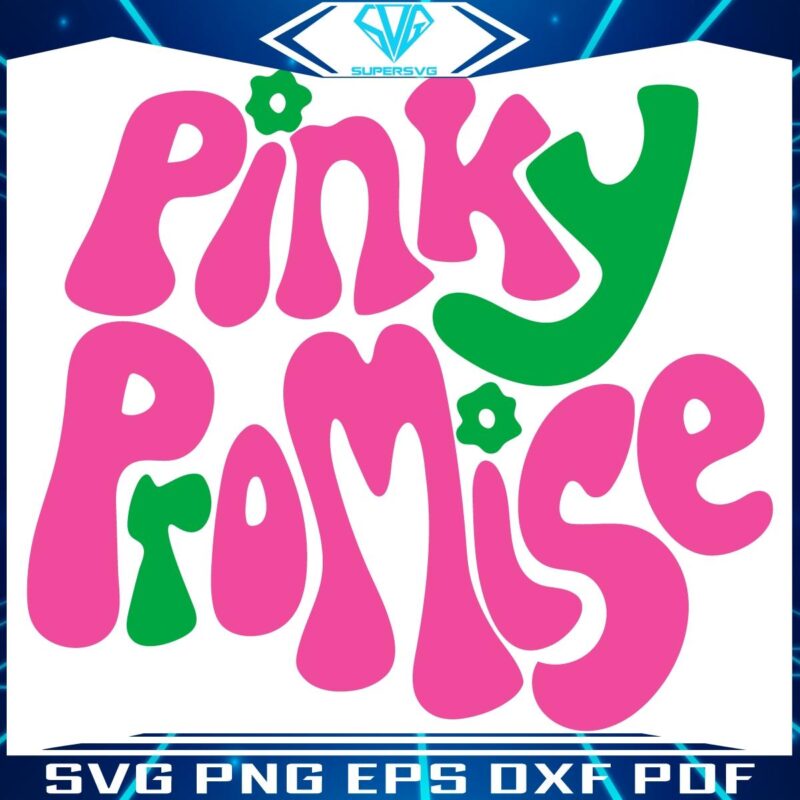 Groovy Pinky Promise AKA Sorority SVG Design