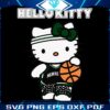 Hello Kitty Basketball Fun SVG with Milwaukee Bucks Flair