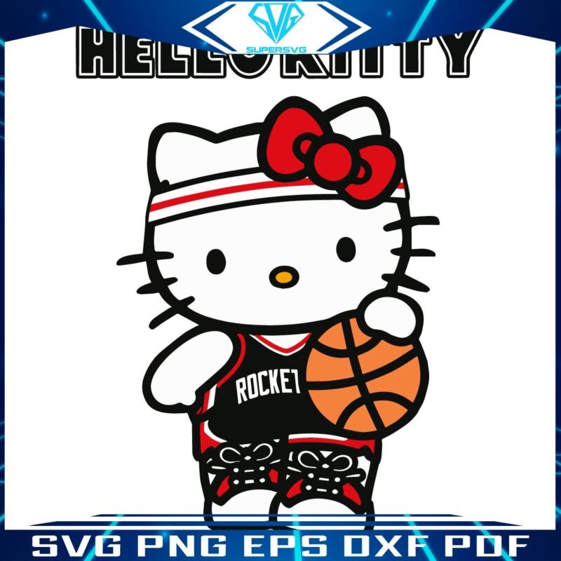 Hello Kitty Rockets Basketball SVG Delight