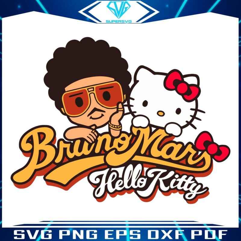 Hello Kitty SVG Featuring Bruno Mars Magic