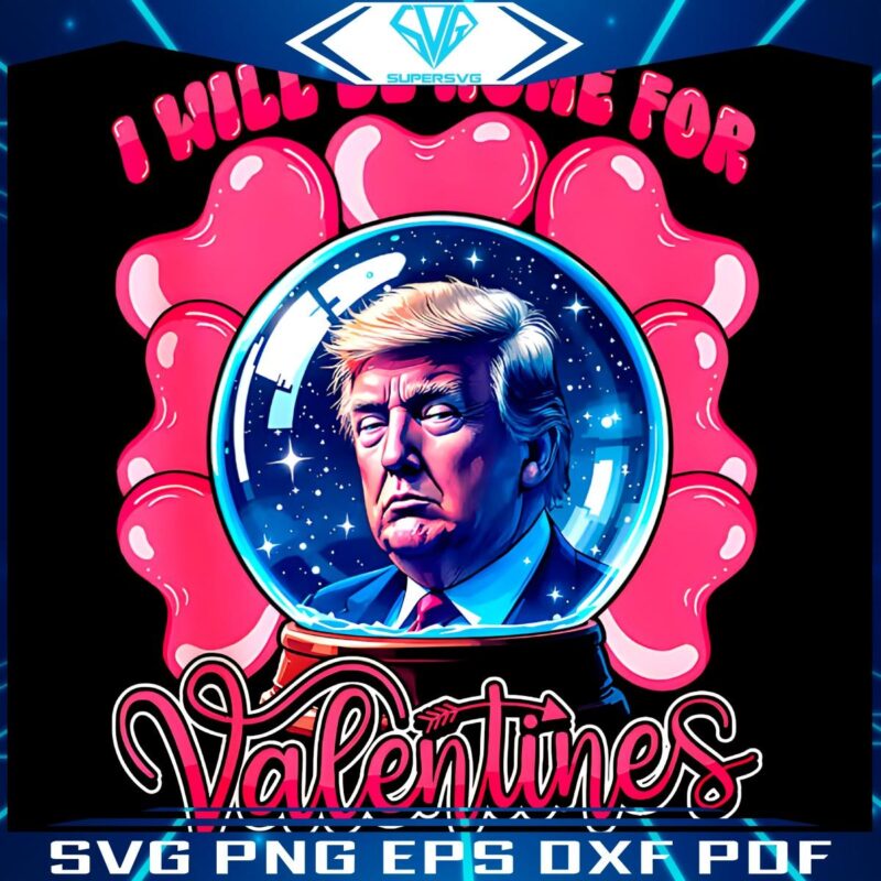 Home for Valentines Trump Heart PNG Design