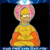 Homer Simpsons Donut Buddha SVG Art
