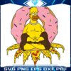 Homer Simpsons Pizza Donut Buddha in PNG Format