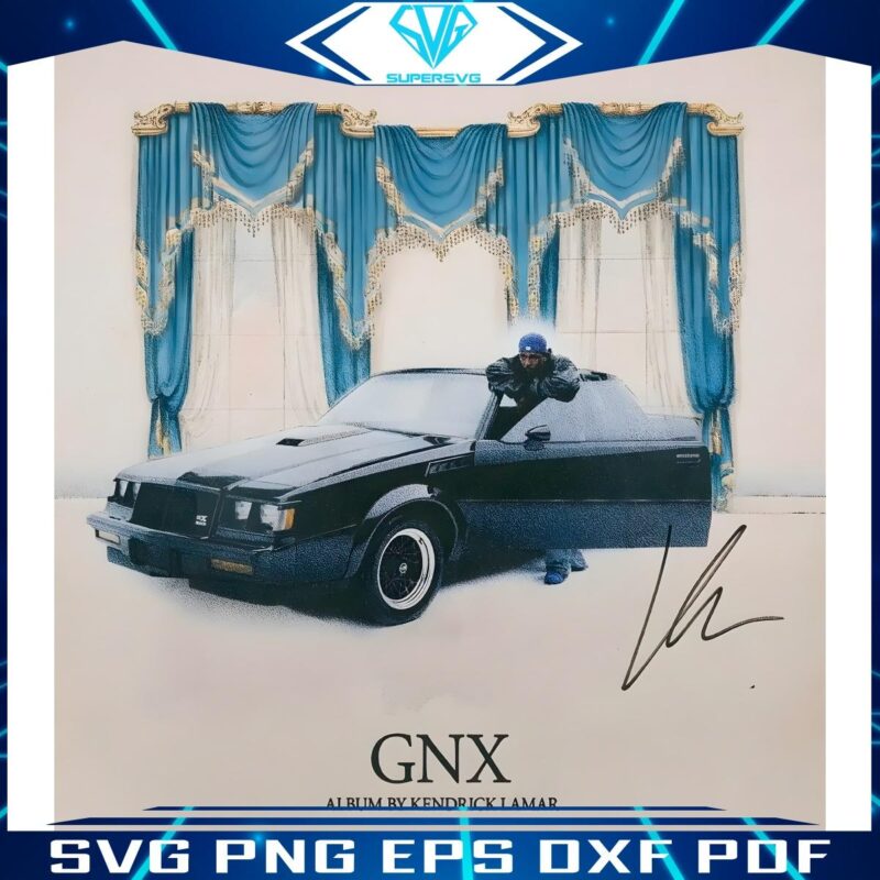 Kendrick Lamars Signature Gnx Album Poster PNG Format