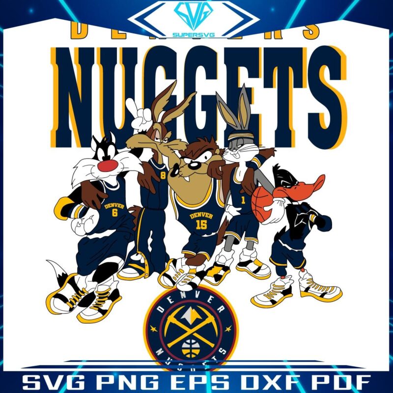 Looney Tunes Denver Nuggets NBA Basketball SVG Magic