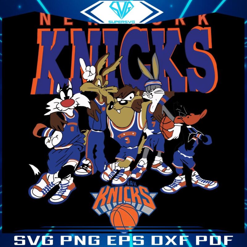 Looney Tunes NBA Fun New York Knicks Basketball in PNG