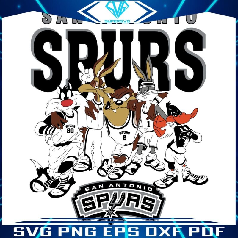 Looney Tunes NBA Spurs Basketball Magic in SVG