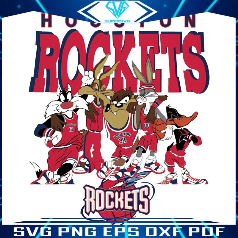 Looney Tunes x Houston Rockets NBA Basketball SVGPNG