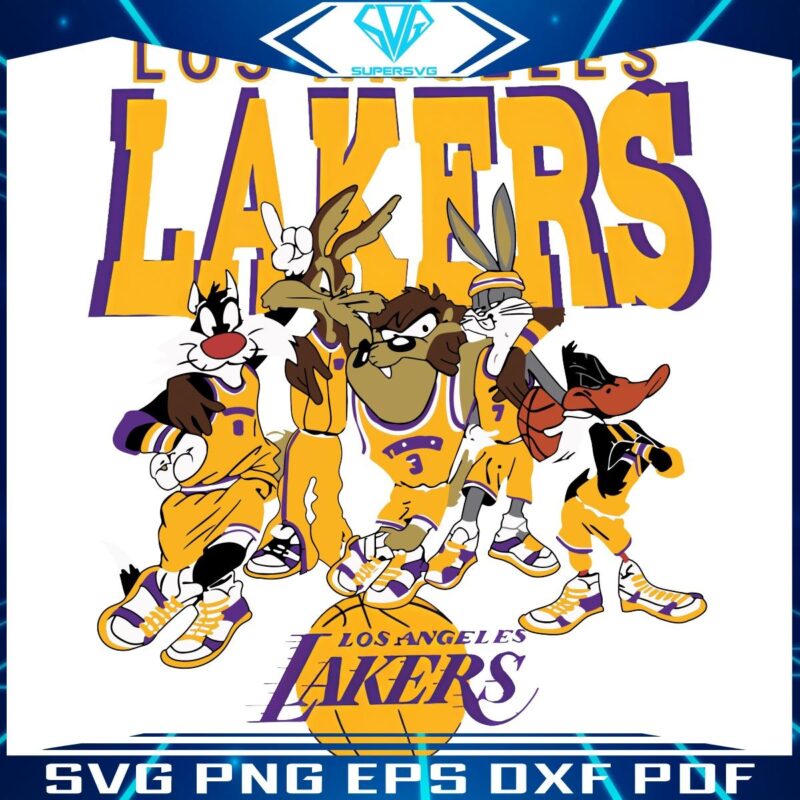 Looney Tunes x Lakers NBA Basketball Magic PNG Edition