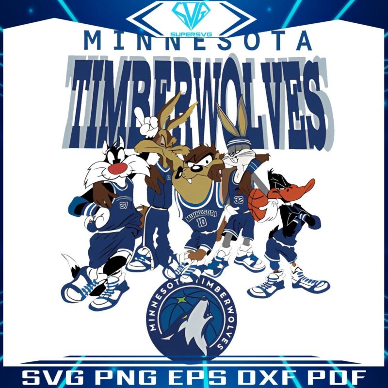 Looney Tunes x Timberwolves NBA Basketball PNG