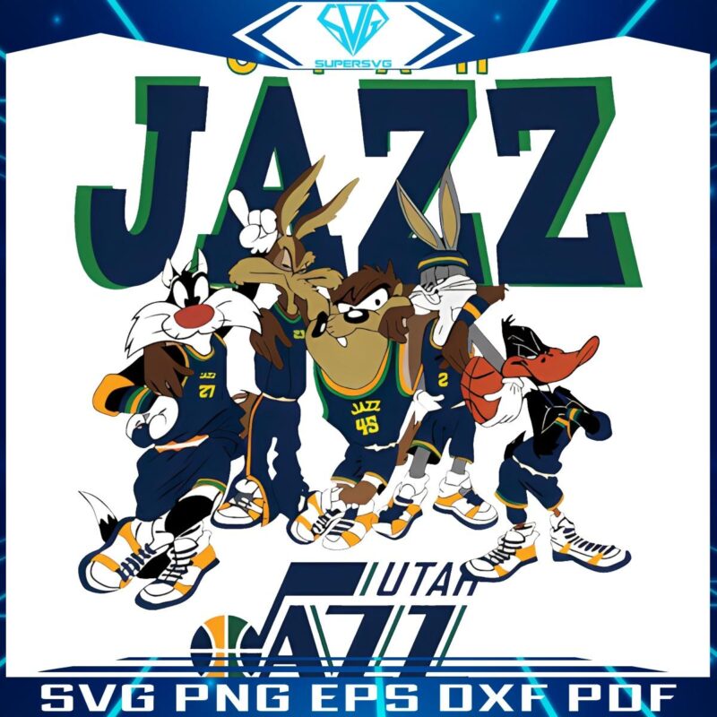 Looney Tunes x Utah Jazz NBA Basketball SVGPNG Extravaganza