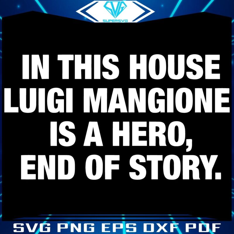 Luigi Mangione Our Hero No Questions SVG