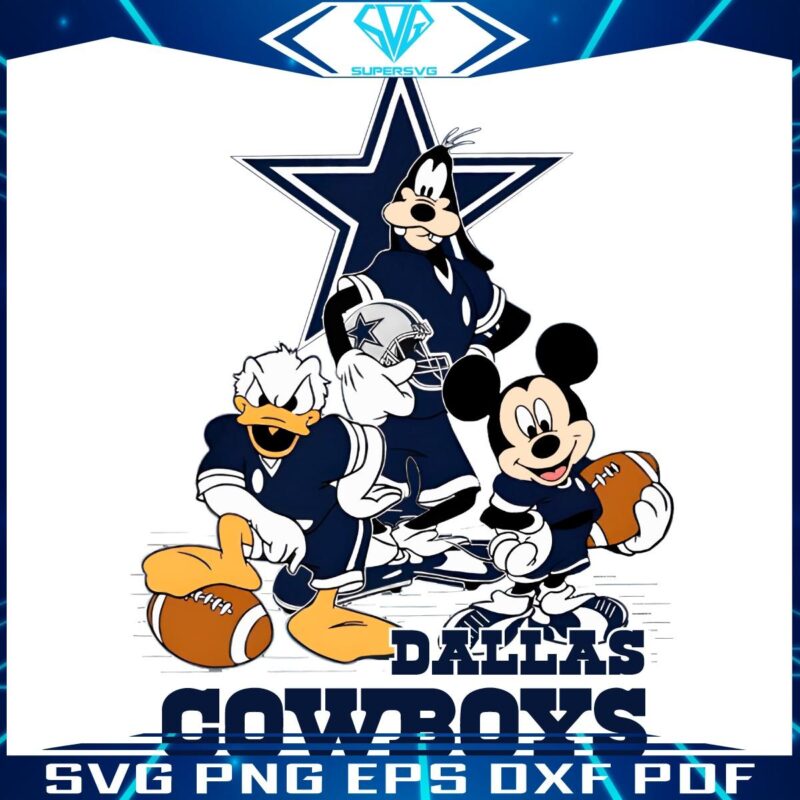 Mickey Friends NFL Fun Dallas Cowboys PNG