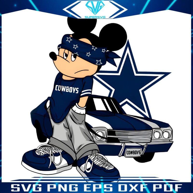 Mickey Mouse NFL Champs Dallas Cowboys PNG