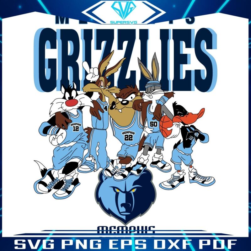 NBAs Memphis Grizzlies x Looney Tunes Basketball SVG Magic