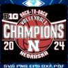 Nebraska Cornhuskers Volleyball Back To Back Champions SVG