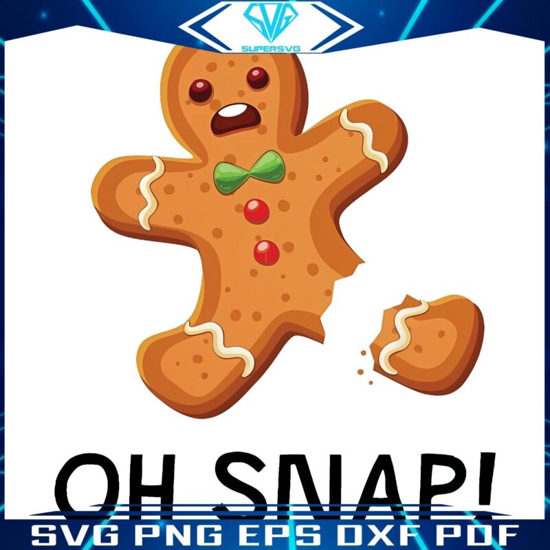 Oh Snap Gingerbread Christmas Cake SVG Delight