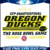 Oregon Ducks Rose Bowl SVG CFP Quarterfinal Clash