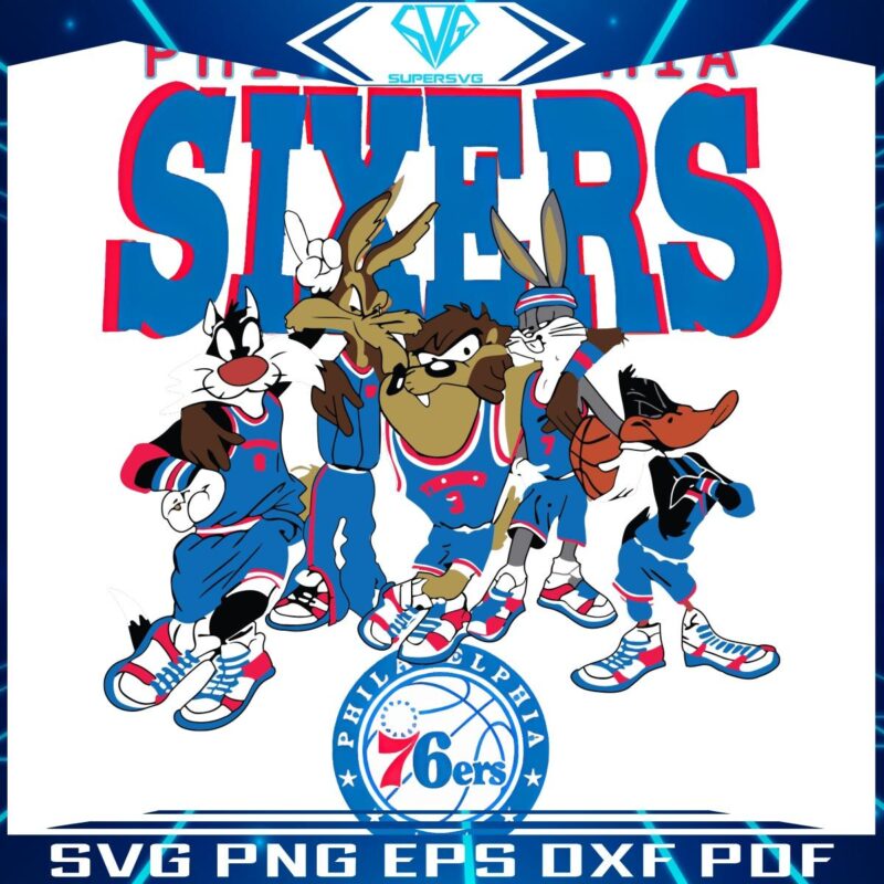 Philadelphia 76ers Looney Tunes Basketball Magic PNG