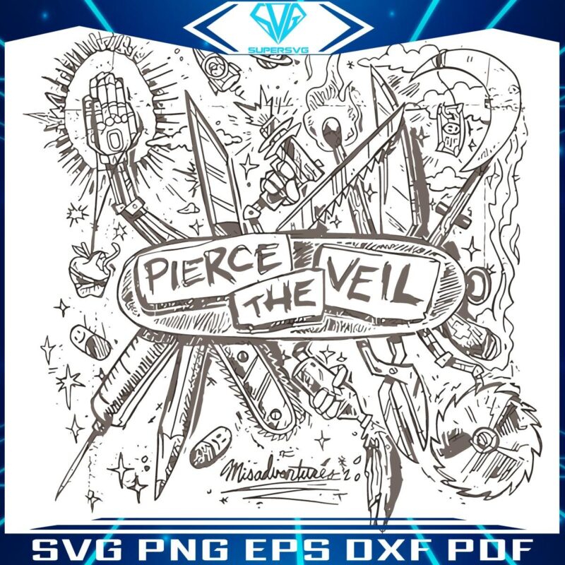 Pierce The Veil Album Misadventures Stunning PNG Art