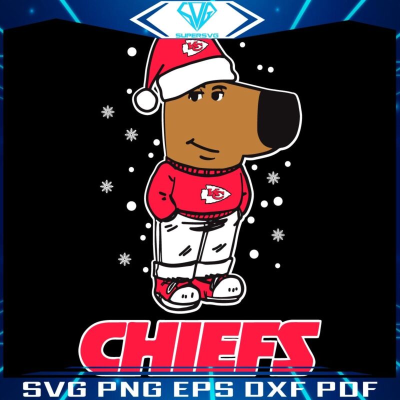 Relax with Kansas City Chiefs Christmas Football SVG Design