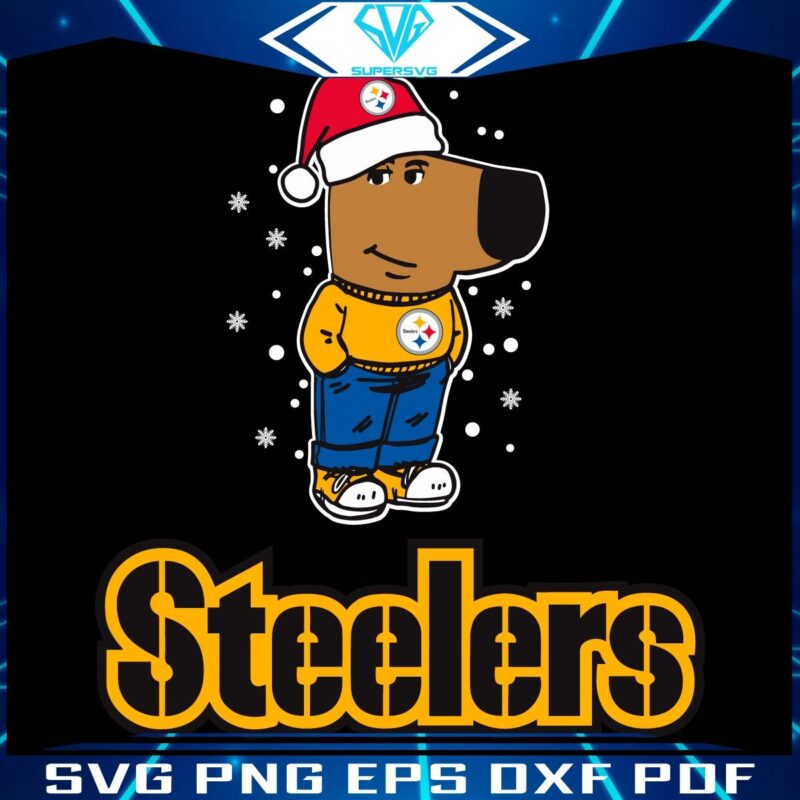 Relax with Pittsburgh Steelers Christmas Football in SVG.