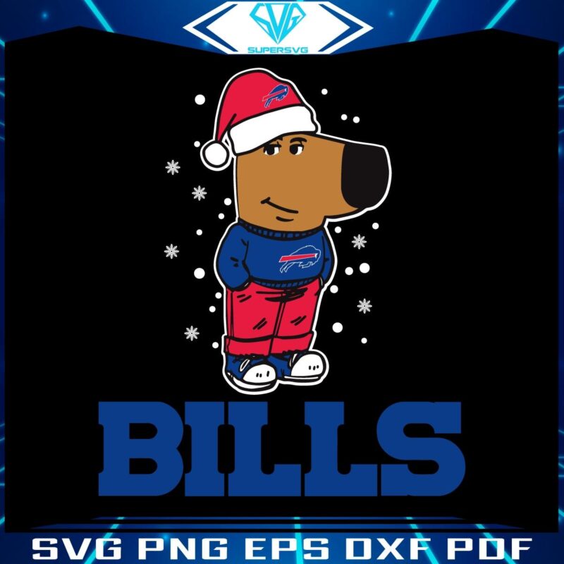 Relaxed Buffalo Bills Fan Christmas SVG Just a Chill Guy