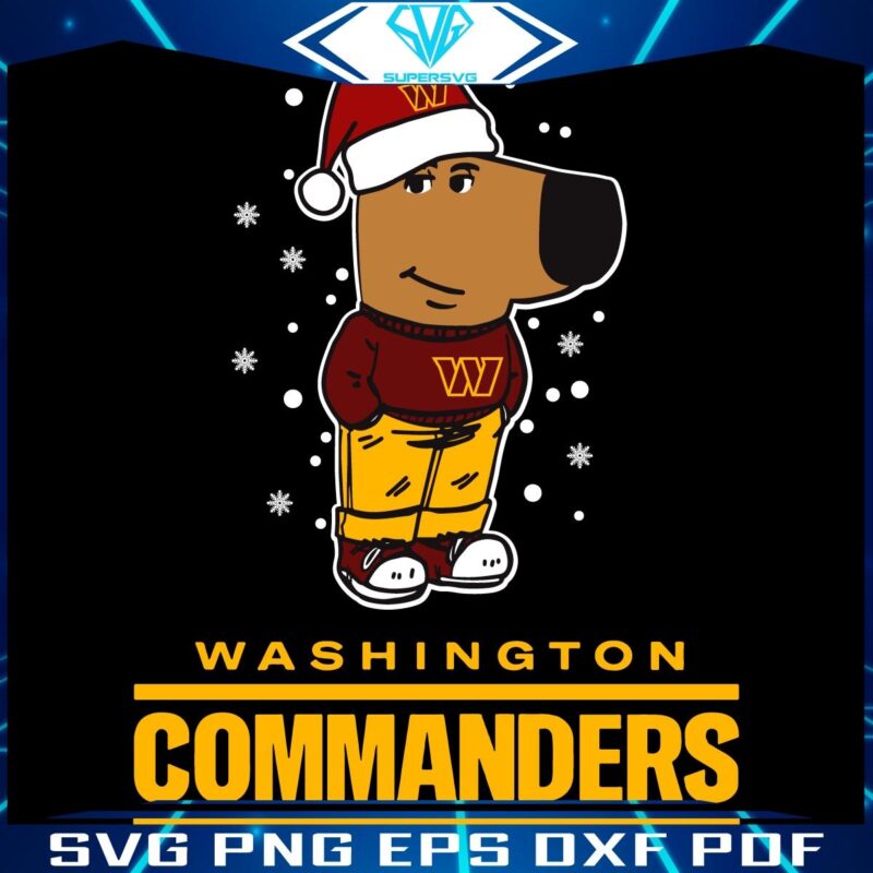 Relaxed Dudes Washington Commanders Festive SVG