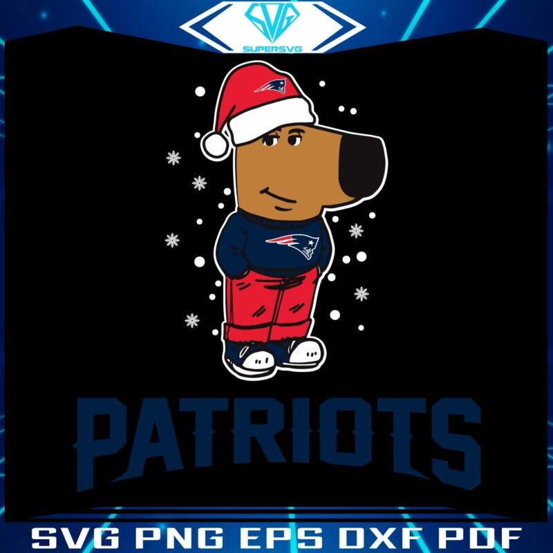 Relaxed Fans New England Patriots Christmas SVG Design