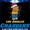 Relaxed LA Chargers Fan Christmas SVG Perfect for the Cool Guy