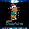 Relaxed Miami Dolphins Fans Festive SVG for Christmas