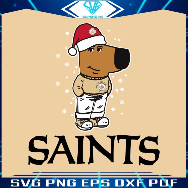 Relaxed New Orleans Saints Fans Festive Football SVG