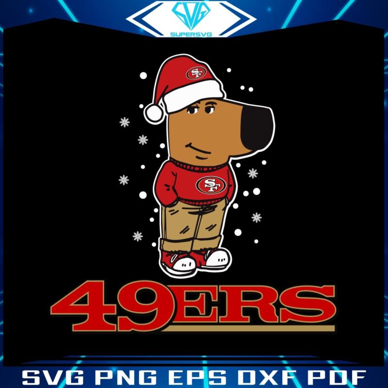 Relaxed San Francisco 49ers Fans Christmas SVG Design