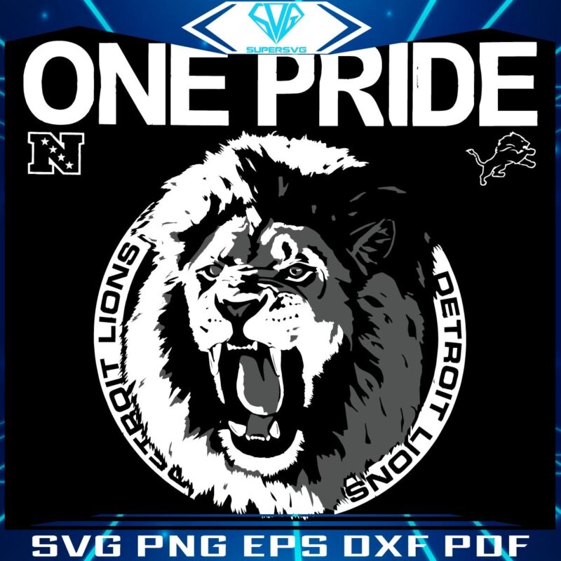 Retro Detroit Lions Mascot SVG Embrace the One Pride Spirit