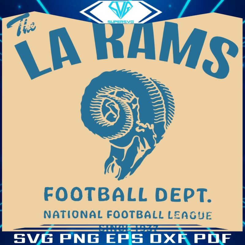 Retro LA Rams Football Dept SVG Design