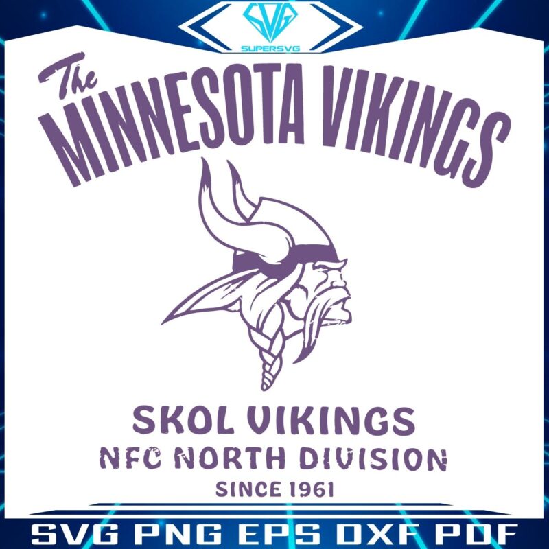 Retro Minnesota Vikings SVG Skol Vikings Spirit