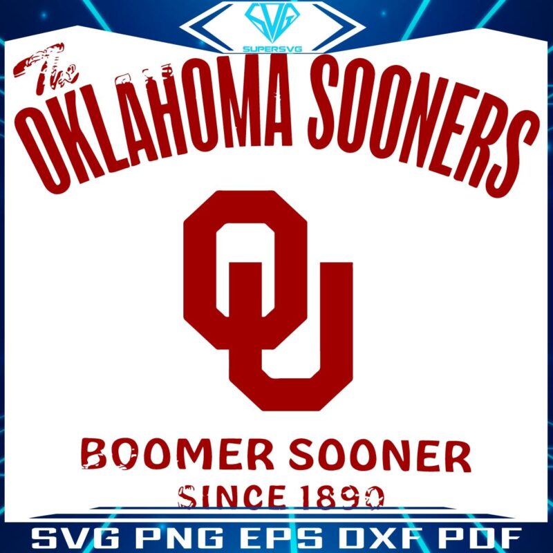 Retro Oklahoma Sooners Boomer Sooner SVG Design