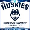 Retro UConn Huskies Football SVG Timeless Team Spirit
