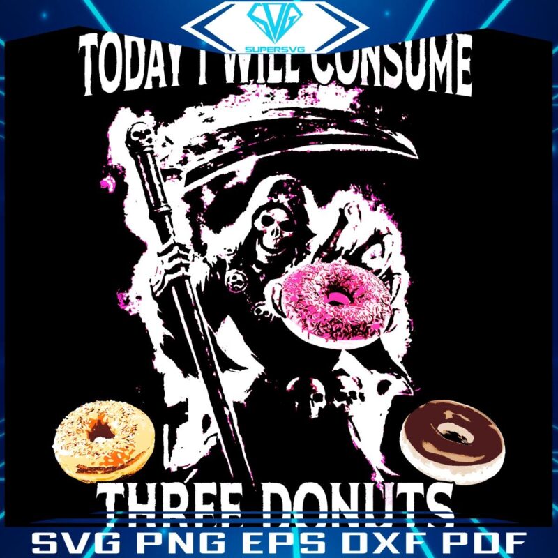 Savoring Three Donuts Today A Sweet PNG Delight