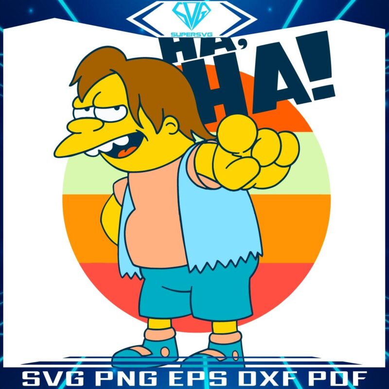 Simpsons Ha Ha Pointing SVG Delight