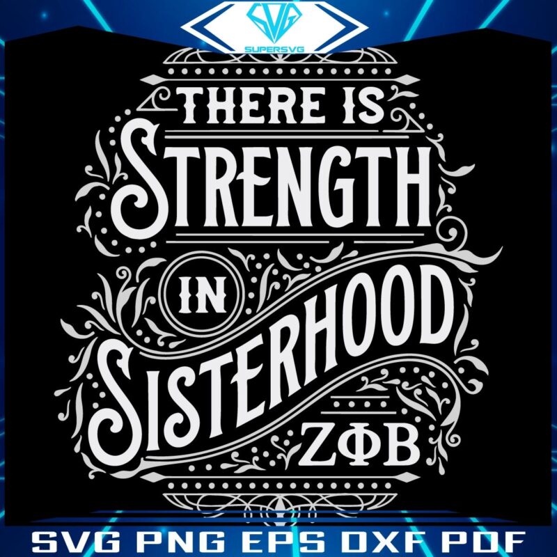 Sisterhood Power Zeta Phi Beta SVG Design